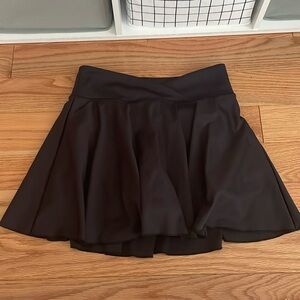 Black tennis skirt